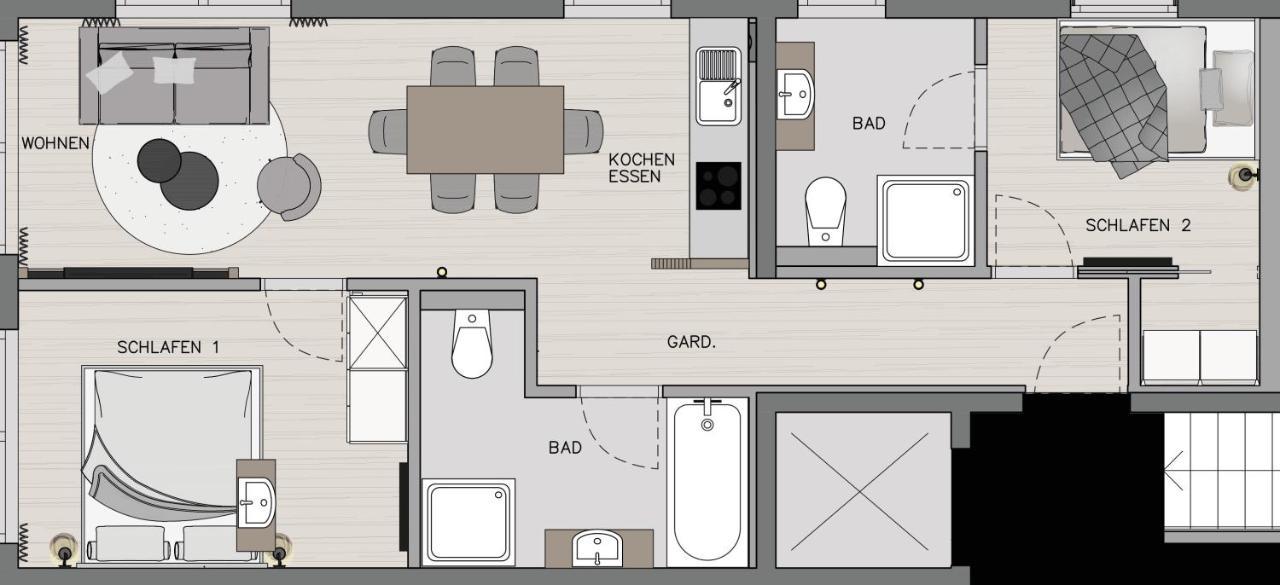 Apartment Streif LXL Kirchdorf in Tirol Exterior foto